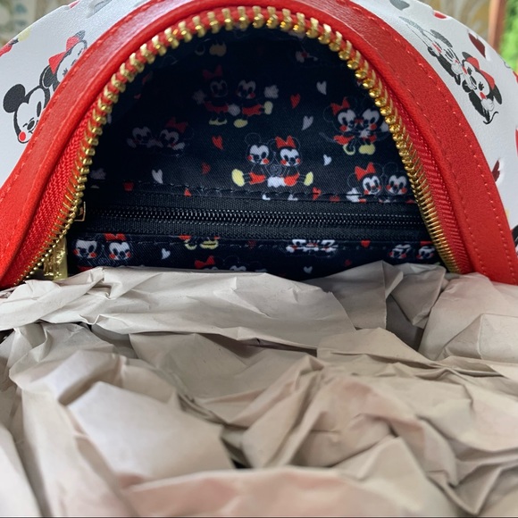 New! Loungefly Disney Mickey Minnie Mini Backpack - Picture 5 of 5